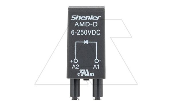 Купить Модуль AMD-D, диод, 6_250VDC, поляризация -А1/+А2, черный, для SRU, SKF14, SKC, SKB, STB, SRC*-E, SRB, GZT, GZM, GZS, GZMB, ES32 фото