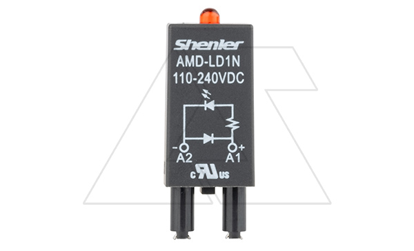 Купить Модуль AMD-LD1N, красный LED+диод, 110_240VDC, поляризация +А1/-А2, черный, для SRU, SKF14, SKC, SKB, STB, SRC*-E, SRB, GZT, GZM, GZS, GZMB, ES32 фото