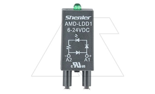Купить Модуль AMD-LDD1, зеленый LED+диод, 6_24VDC, поляризация +А1/-А2, черный, для SRU, SKF14, SKC, SKB, STB, SRC*-E, SRB, GZT, GZM, GZS, GZMB, ES32 фото