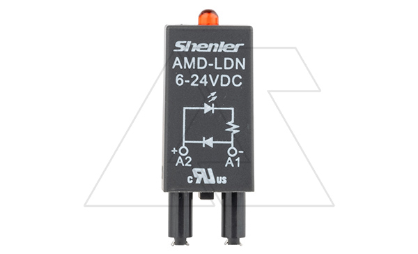 Купить Модуль AMD-LDN, красный LED+диод, 6_24VDC, поляризация -А1/+А2, черный, для SRU, SKF14, SKC, SKB, STB, SRC*-E, SRB, GZT, GZM, GZS, GZMB, ES34 фото