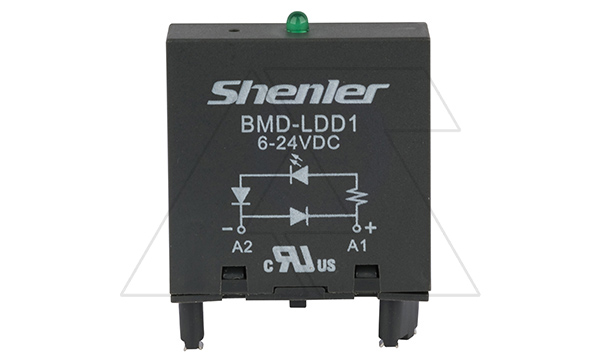 Купить Модуль BMD-LDD1, зеленый LED+диод, 6_24VDC, поляризация +А1/-А2, черный, для STB14, SEB11-E, SUB*-E, GZP8, GZP11, MT 78 740(745) фото