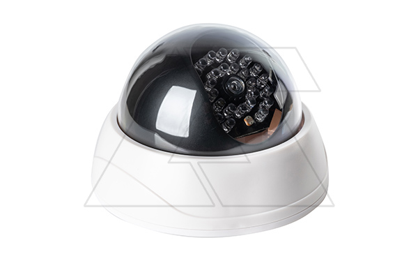 Купить Муляж камеры Virone c LED-индикатором, для помещений, белый корпус, питание 2x1,5V AA-батарейки фото