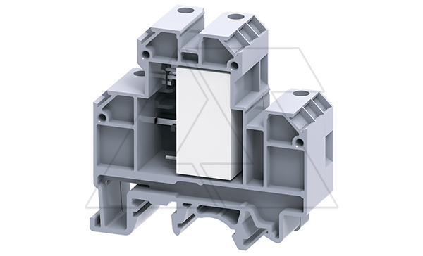 Купить Клемма с RC-цепью CDL4U(E)RC0.22MF /18х55,5mm, винтовая, 4 присоед., 4(max 6)mm2, 0,22MF, 20A, 630V, серая фото