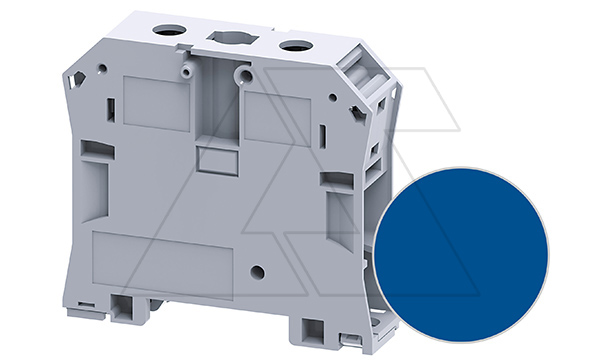 Купить Клемма проходная CTS50/70NABU /20,5x77mm, винтовая, 2 присоед., 70mm2, 192A, 1000V, синяя фото