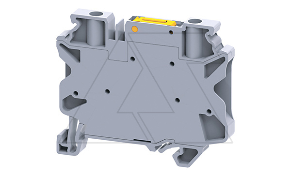 Купить Клемма с ножевым размыкателем CYK4 /6x58,8mm, винтовая, 2 присоед., 4(max 6)mm2, 28A, 1000V, серая фото