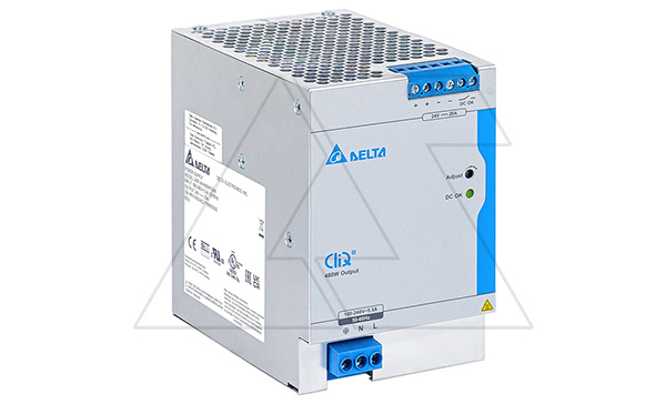 Купить Блок питания импульсный CliQ III, 480W, 20А, 88_264VAC (100/88_375VDC) / 24VDC, DIN35, реле DC OK, винт.клеммы, ал.корпус фото