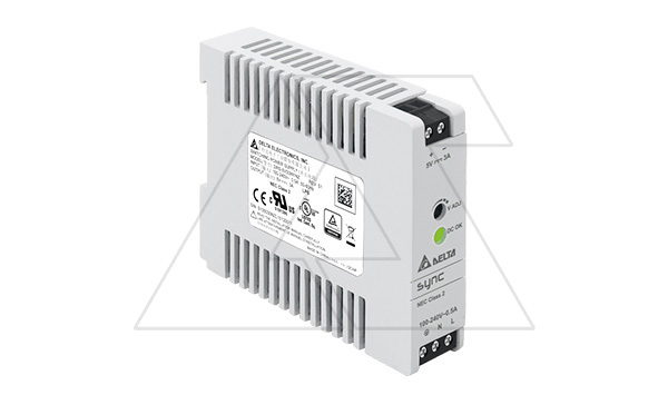 Купить Блок питания импульсный Sync, 15W, 3А, 85_264VAC(120_375VDC) / 5VDC, DIN35, винт.клеммы, пл.корпус фото