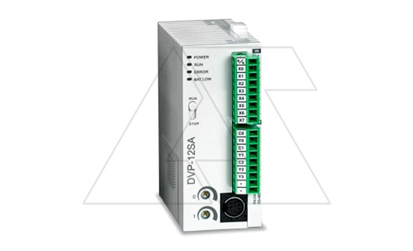 Купить Программируемый логический контроллер DVP12SA211R, 8DI, 4RO, 24VDC, 16K шагов, RS232, RS485 фото
