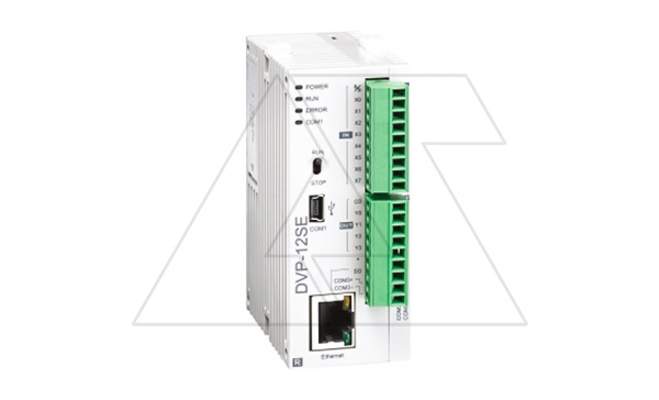 Купить Программируемый логический контроллер DVP12SE11T, 8DI, 4TO, 24VDC, 16K шагов, RS485, USB, Ethernet фото
