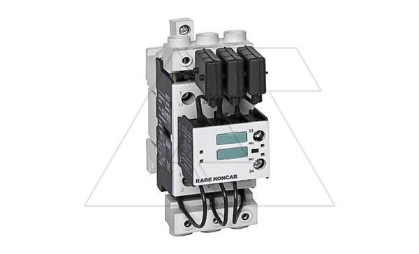 Купить Контактор CNNK 30 10N 230V 50/60Hz, 3P, 44A, 30kVAr(400VAC по AC6-b), 230VAC, 1NO, в комплекте с клеммами расширительными фото
