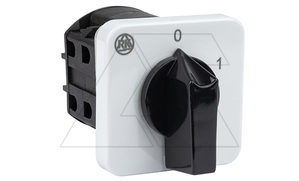 Купить Переключатель BS 25 10 U, 3P, 25A, тип 0-1 (60°), 3NO на 1, 11kW(400VAC по АС-23), на дверь, фронт IP40 фото