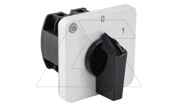 Купить Переключатель BS 32 10 U, 3P, 32A, тип 0-1 (60°), 3NO на 1, 15kW(400VAC по АС-23), на дверь, фронт IP40 фото