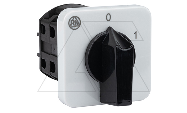 Купить Переключатель BS 25 91 U, 2P, 25A, тип 0-1 (60°), 2NO на 1, 3.7kW(230VAC по АС-23), на дверь, фронт IP40 фото