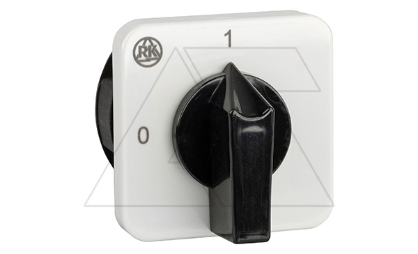 Купить Переключатель BS 16 05 U, 1P, 20A, тип 0-1 (90°), 1NO на 1, 2.5kW(230VAC по АС-23), на дверь, фронт IP40 фото