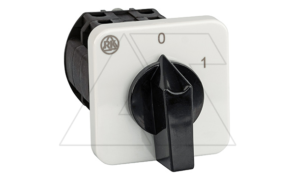 Купить Переключатель BS 16 38 U, 8P, 20A, тип 0-1 (60°), 8NO на 1, 7.5kW(400VAC по АС-23), на дверь, фронт IP40 фото
