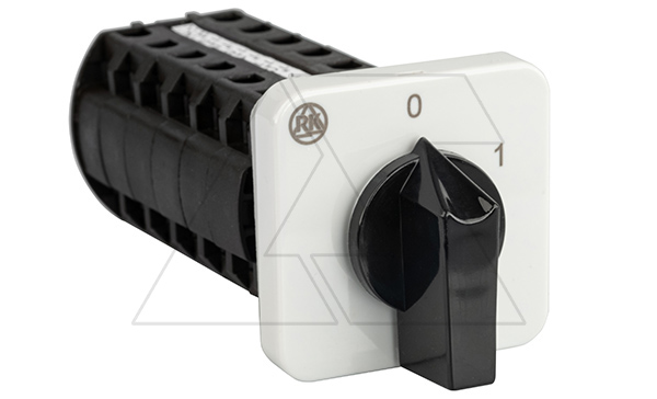 Купить Переключатель BS 16 40 U, 10P, 20A, тип 0-1 (60°), 10NO на 1, 7.5kW(400VAC по АС-23), на дверь, фронт IP40 фото
