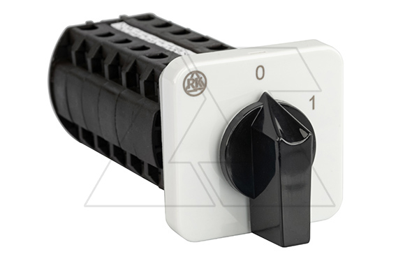 Купить Переключатель BS 16 42 U, 12P, 20A, тип 0-1 (60°), 12NO на 1, 7.5kW(400VAC по АС-23), на дверь, фронт IP40 фото