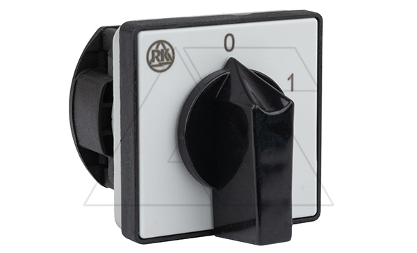 Купить Переключатель PS 16 90 U, 1P, 20A, тип 0-1 (60°), 1NO на 1, 2.5kW(230VAC по АС-23), на дверь, фронт IP40 фото