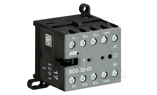 Купить Мини-контактор BC6-30-01-01 24VDC, 3NO 9A(20A-AC1) 4kW, всп.контакт 1NC (4A-AC15) фото