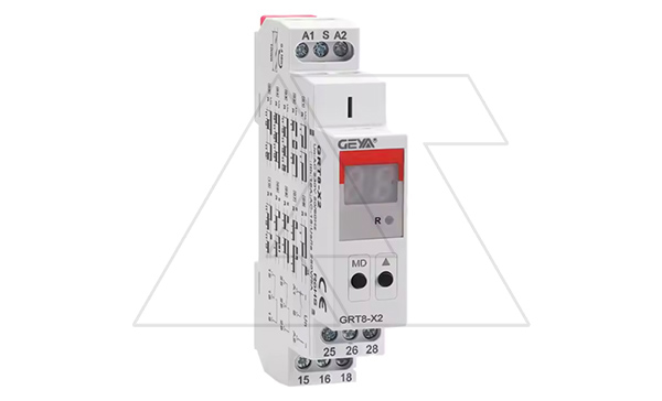 Купить Реле времени GRT8-X2-W240, 2CO, 16A(250VAC), 12_240VAC/DC, 100ms_99d, многофункциональное - 20 функций, LED дисплей, 1M фото