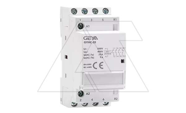 Купить Контактор модульный GYHC-4P, 25A, 3NO+1NC, 230VAC, 2M фото