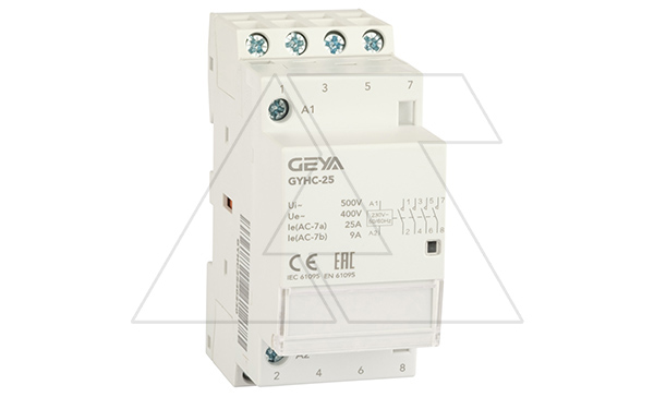 Купить Контактор модульный GYHC-4P, 25A, 4NO, 230VAC, 2M фото