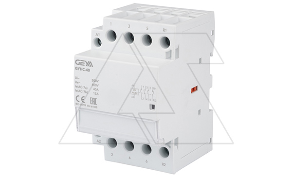 Купить Контактор модульный GYHC-4P, 40A, 3NO+1NC, 24VAC/DC, 3M фото