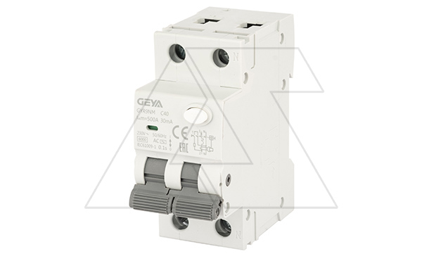 Купить Дифф. авт. выключатель GYR9NM-C40-30mA, 1P+N, 40A, хар-ка C, 6 kA, 30mA, тип AC, 2M фото
