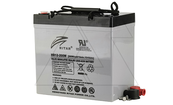 Купить Батарея аккумуляторная Ritar HR12-200W, F11(M6), 12V/55Ah, 216x229x138 HxLxW, 16.5kg, 15 лет фото