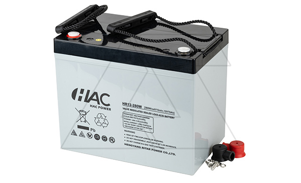 Купить Батарея аккумуляторная HAC HR12-280W, F11(M6), 12V/75Ah, 260х169х211(218) ДxШxВ, 24.5 кг, 15 лет фото