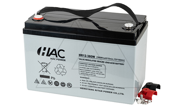 Купить Батарея аккумуляторная HAC HR12-380W, F12(M8), 12V/100Ah, 328x172х215(220) ДxШxВ, 29 кг, 15 лет фото