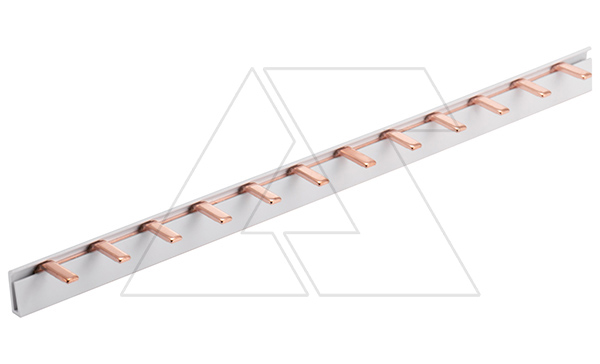 Купить Шинка гребенчатая P-1L/210/10, тип штырь, 1P-12Mod., 10mm², 63A, 230/415V, 210mm фото