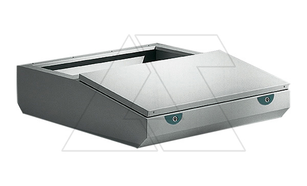 Купить Полка LE, средняя часть пульта управления 200x600x400(835)мм (ВxШxГ), RAL7035 фото