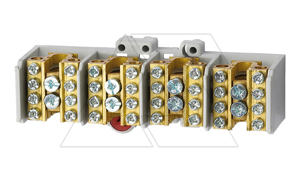 Купить Блок клемм разветвительных Morek MAF35 4P вх. 1x16_35mm², вых. 4x10_25mm², 100A, 400V фото
