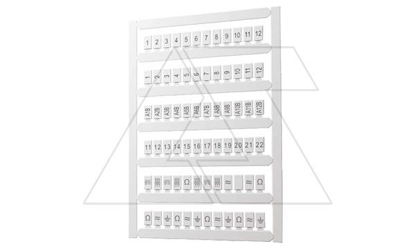Купить Маркировка клеммных модулей MC9 для клемм PTB, CP8L, 42 элемента, PC, белая фото
