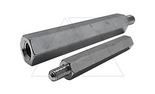 Купить Стойка металлическая резьбовая h=80mm, d=8mm, с резьбой M5 фото