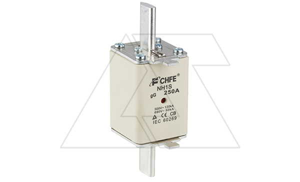 Купить Вставка плавкая NH1S, 160A, 500VAC, 120kA, тип gG, с двойной индикацией фото