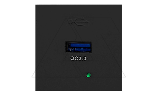 Купить Noen - Розетка USB, быстрая зарядка, 2М, 3A/5V, 2A/9V, 1,5A/12V, в комплекте с рамкой, черная фото