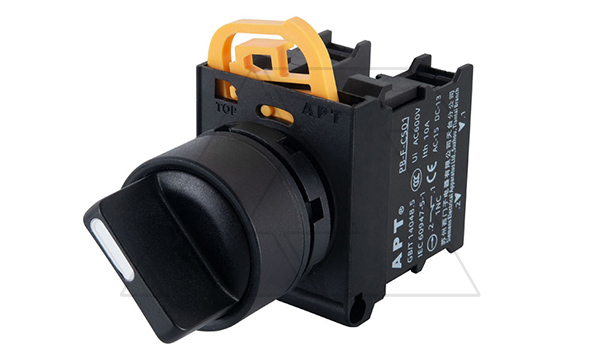 Купить Переключатель PB3E, черный, 0-I, фиксация, 1NO, 6A 230VAC/24VDC, без подсветки, 22mm, IP65 фото