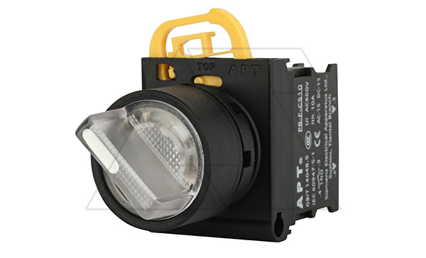 Купить Переключатель PB3E, белый, 0-I, фиксация, 1NO, 6A 230VAC/24VDC, с подсветкой без LED, 22mm, IP65 фото