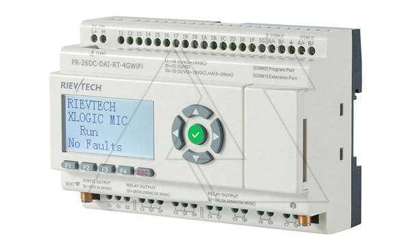 Купить Программируемый логический контроллер PR-26DC-DAI-RT-4GWIFI, 12_24VDC, 16DI(12AI), 2TO, 8RO, RTC, SD, RS485, Ethernet, 2G/4G/GSM, Wi-Fi, ЖКИ фото
