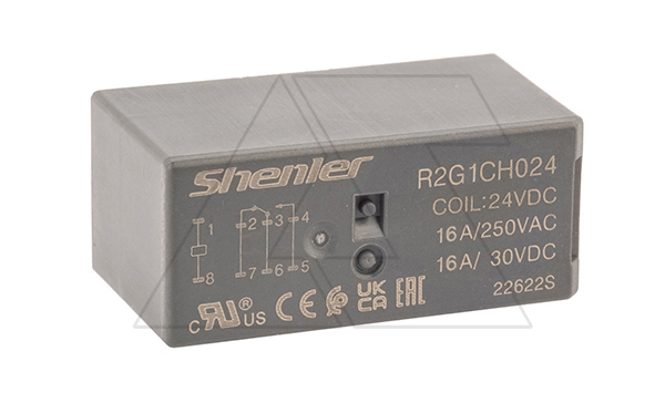 Купить Реле R2G1CH024, 1CO, 16A(250VAC/30VDC), 24VDC, растр. 5mm, IP50 фото