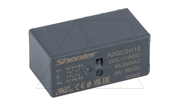 Купить Реле R2G2CH110, 2CO, 8A(250VAC/30VDC), 110VDC, растр. 5mm, IP50 фото