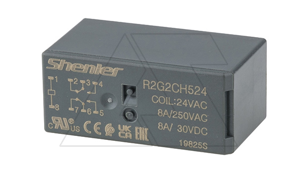 Купить Реле R2G2CH524, 2CO, 8A(250VAC/30VDC), 24VAC, растр. 5mm, IP50 фото