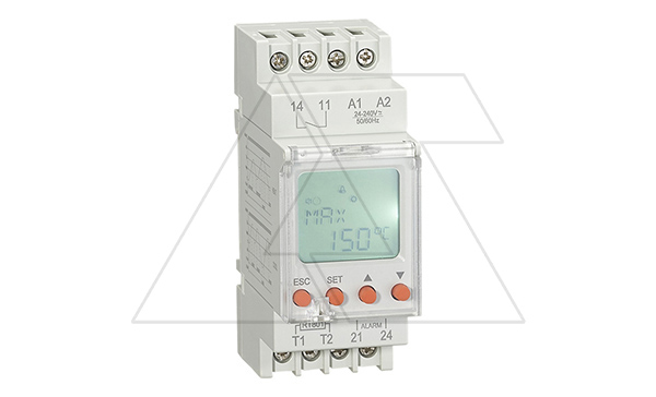 Купить Реле контроля температуры RD-RTS130, 1NO+1NO(Alarm), 16A/2A(Alarm)(250VAC), 24_240VAC/DC, -25_+130°C, с датчиком RT801 IP65, LCD, 2M фото
