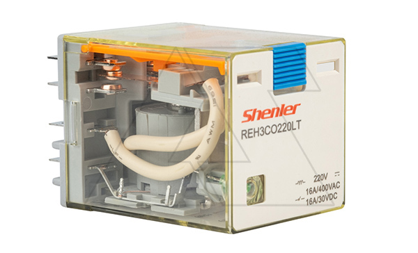 Купить Реле REH3CO220LT, 3CO, 16A(400VAC/30VDC), 220VDC, мех. индикация, тест-кнопка, LED фото