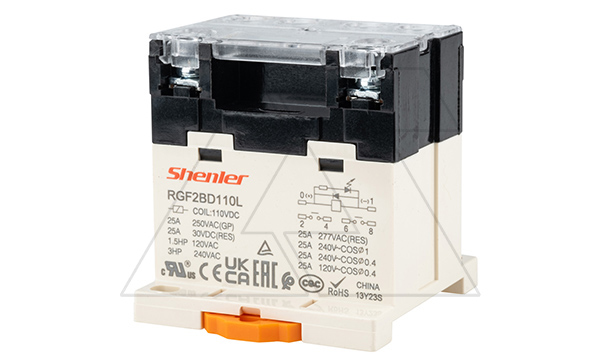 Купить Реле RGF2BD110L, 2NO, 25A(277VAC/30VDC), 110VDC, LED фото