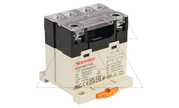 Купить Реле RGF2BD740L, 2NO, 25A(277VAC/30VDC), 200-240VAC, LED фото