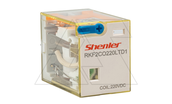 Купить Реле RKF2CO220LTD1, 2CO, 12A(250VAC/30VDC), 220VDC, мех. индикация, тест-кнопка с блокировкой, диод +A1/-A2, LED фото