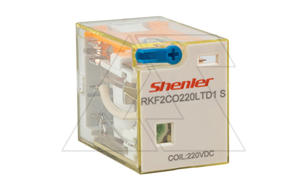 Купить Реле RKF2CO220LTD1S, 2CO, 15A(250VAC/30VDC)/10A(60VDC), 220VDC, мех. индикация, тест-кнопка с блокировкой, диод +A1/-A2, магнит, LED фото